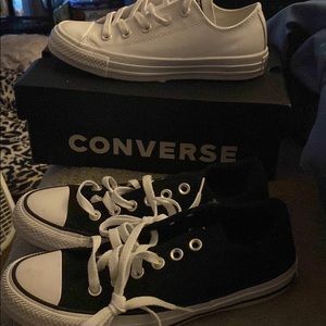Two pairs of converse shoes